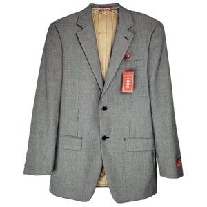 Izod Men's NWT 36R Blazer Sport Coat 2 Button Lined Dual Vent Black White Check